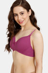 Rosaline Padded Non Wired 3/4th Coverage T-Shirt Bra - Festival Fuschia — thumbnail 3